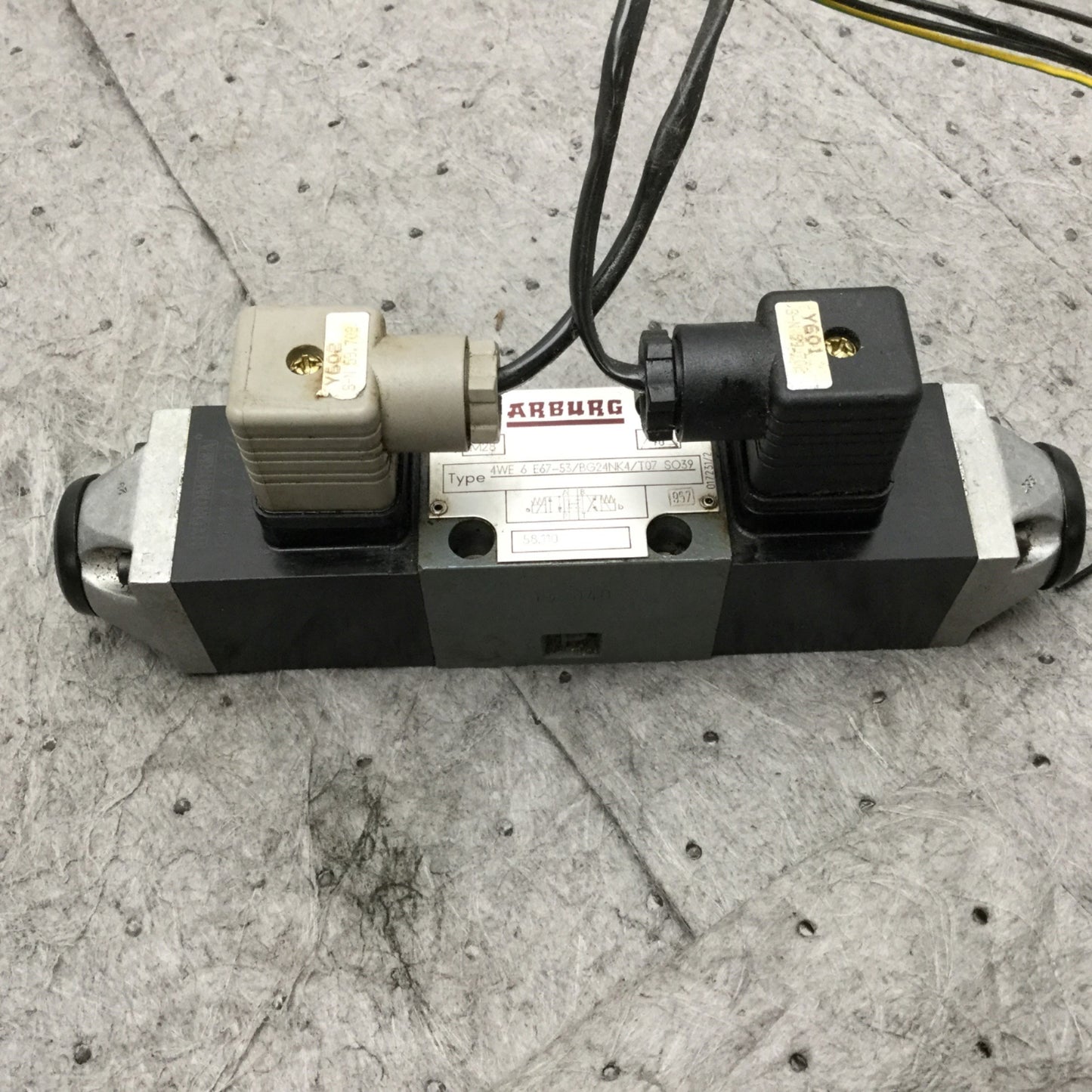 Used Arburg Bosch 4WE 6 E67-53/BG24NK4/T07 4-Way Directional Control Solenoid Valve