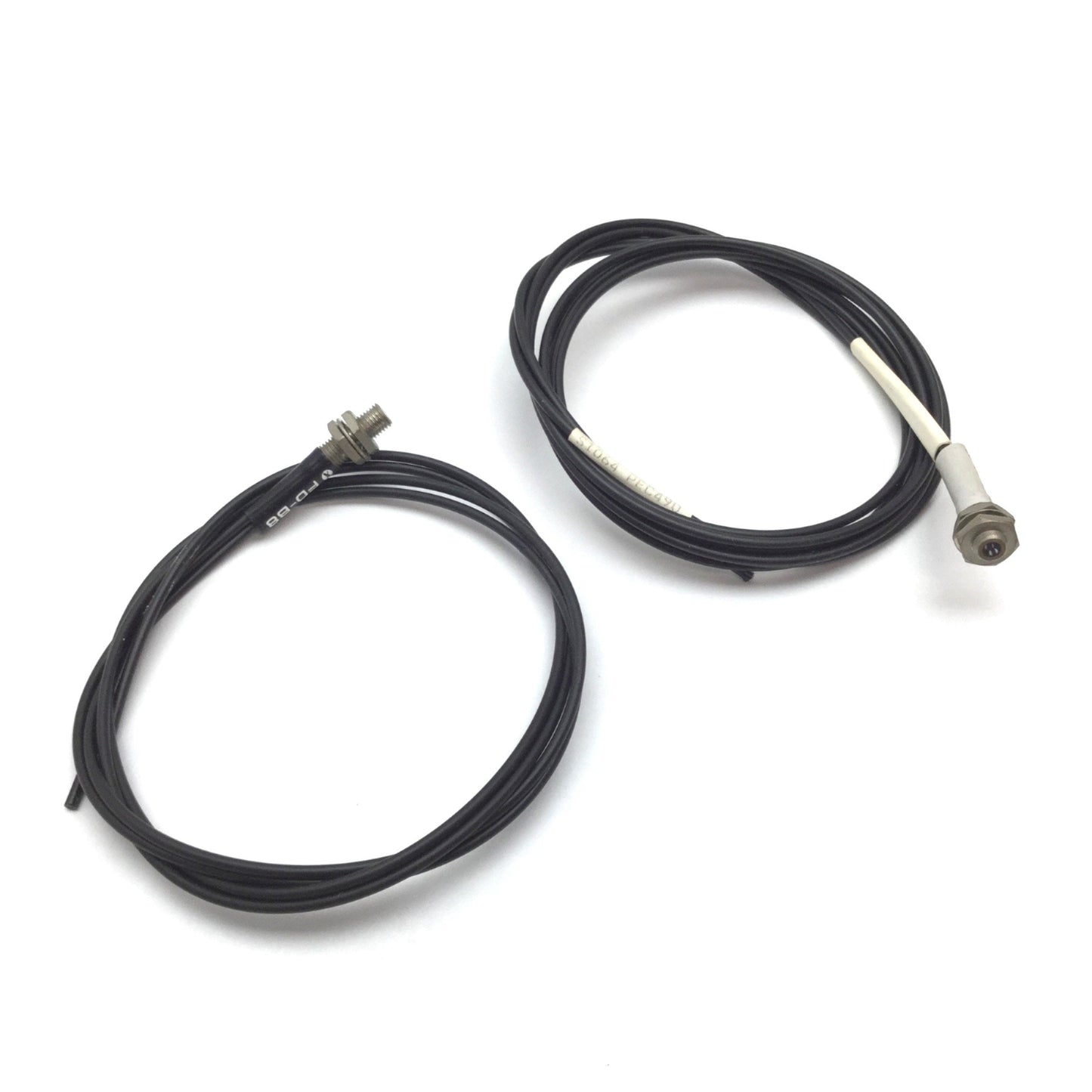 Used Lot of 2 Sunx FD-B8 Diffuse Fiber Optic Cable, M6 Barrel, 2x Bundles