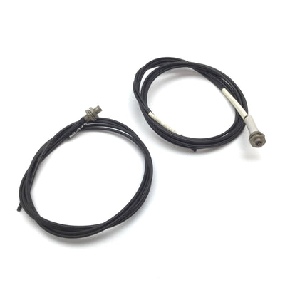 Used Lot of 2 Sunx FD-B8 Diffuse Fiber Optic Cable, M6 Barrel, 2x Bundles