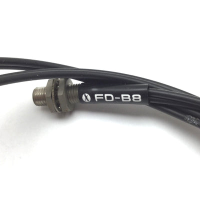 Used Lot of 2 Sunx FD-B8 Diffuse Fiber Optic Cable, M6 Barrel, 2x Bundles