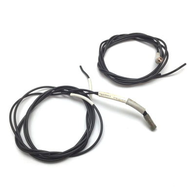 Used Lot of 2 Sunx FD-P80 Diffuse Fiber Optic Cable, M6 Barrel, 2x Bundles