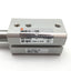 Used SMC MKB12-10RN Rotary Clamp Cylinder, Bore: 12mm, Clamp Stroke: 10mm, Clockwise