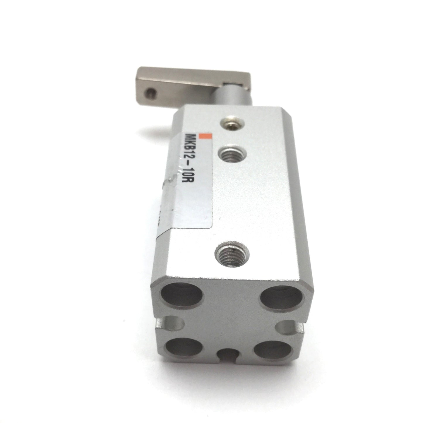 Used SMC MKB12-10RN Rotary Clamp Cylinder, Bore: 12mm, Clamp Stroke: 10mm, Clockwise