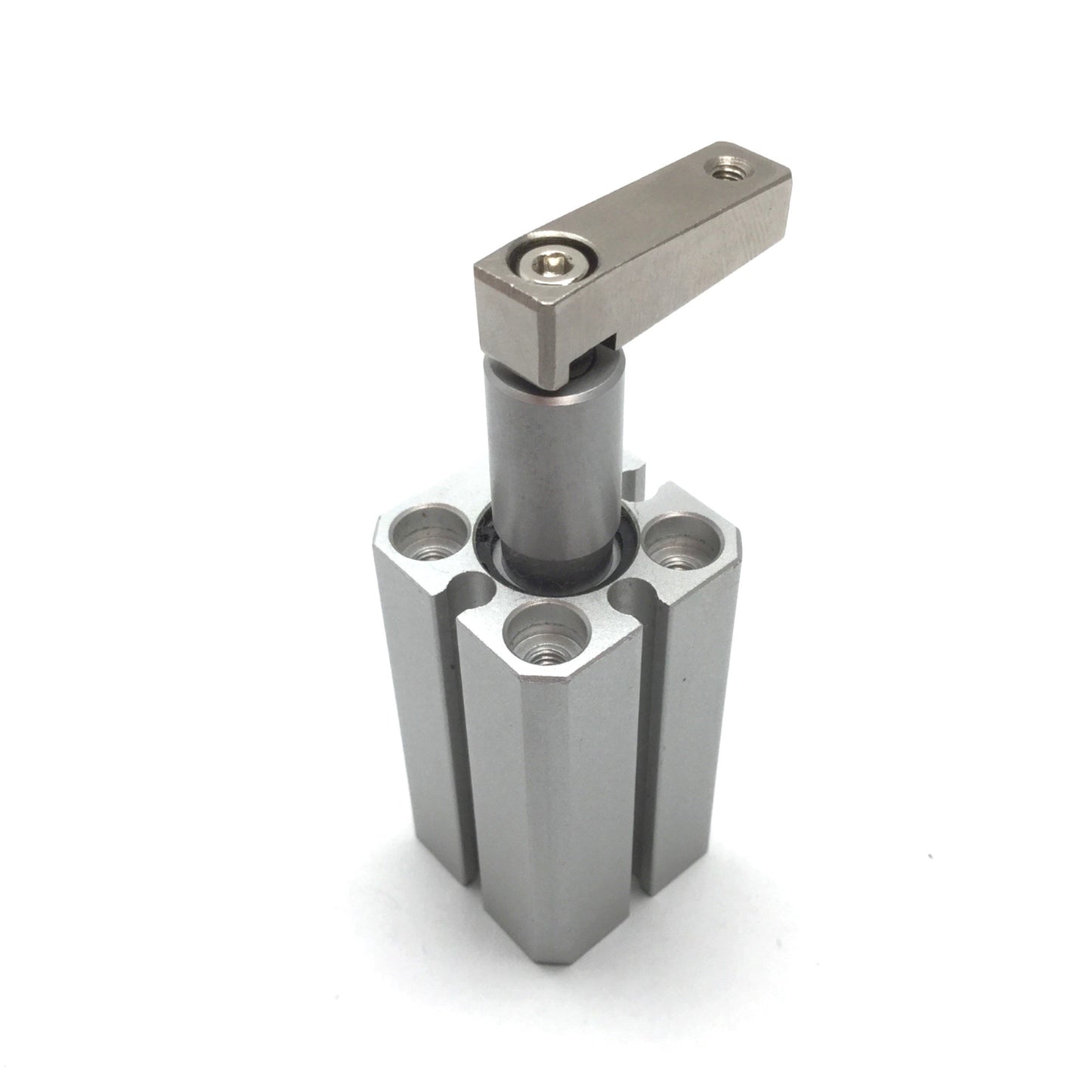 Used SMC MKB12-10RN Rotary Clamp Cylinder, Bore: 12mm, Clamp Stroke: 10mm, Clockwise