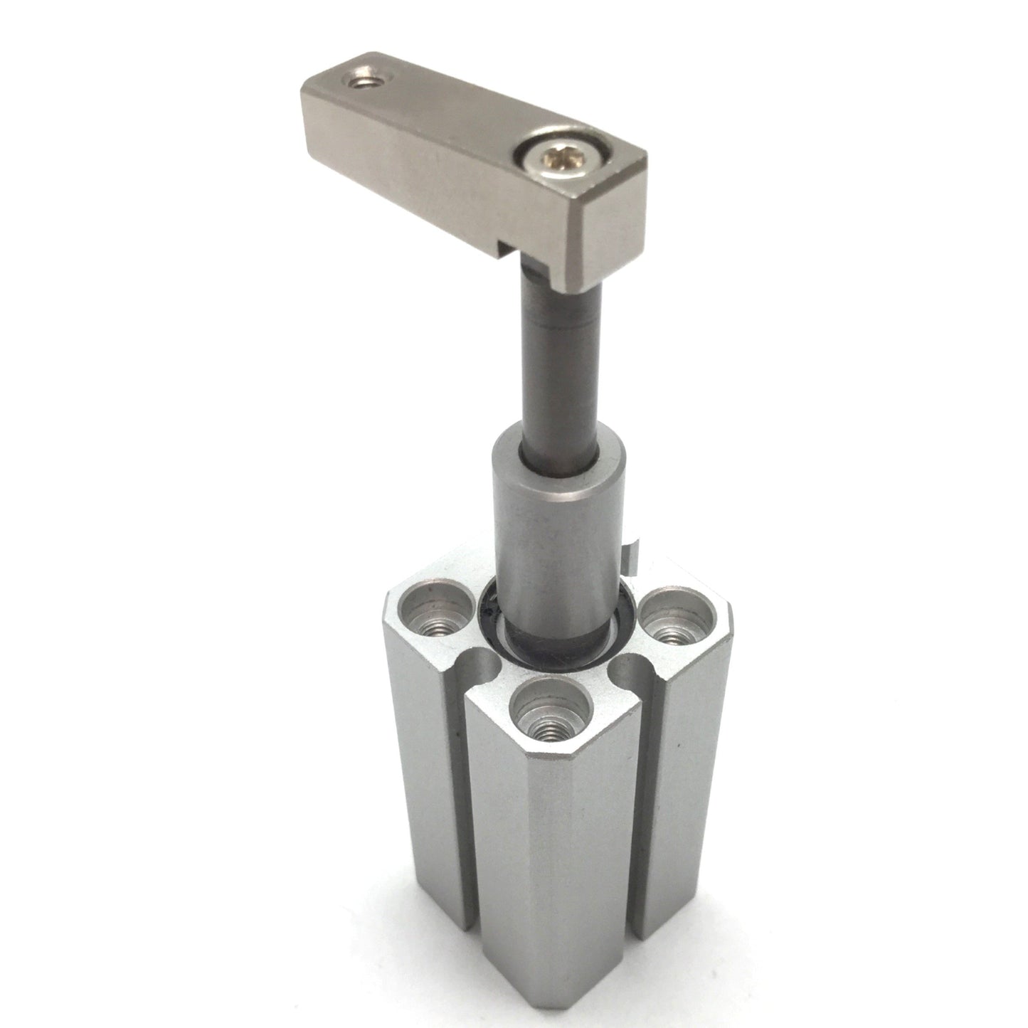 Used SMC MKB12-10RN Rotary Clamp Cylinder, Bore: 12mm, Clamp Stroke: 10mm, Clockwise