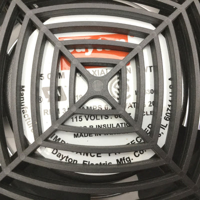 Used Dayton LR53000 4WT46 Axial Fan, 115VAC 60Hz, 0.24A, 20W, 115 CFM, 3100RPM