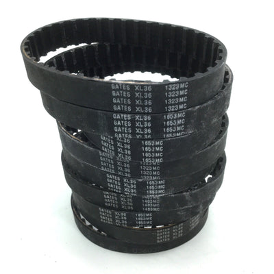 New Lot of 9 New Gates SDP XL36 Timing Belt 36 Teeth W: 0.375" L: 7.2" A 6 3-036037