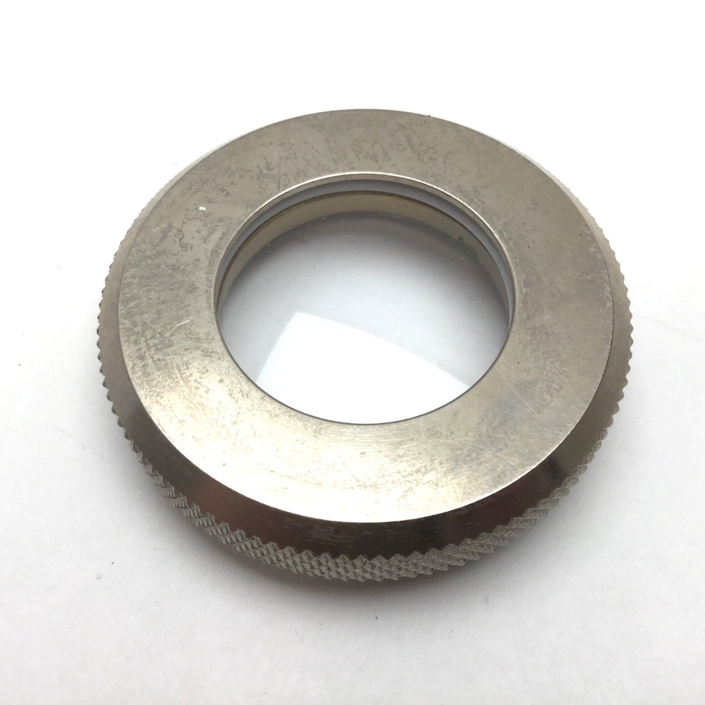 Used Plano-Convex Converging Laser Lens Diameter: 38mm, Housing Thread: 2-1/4-19