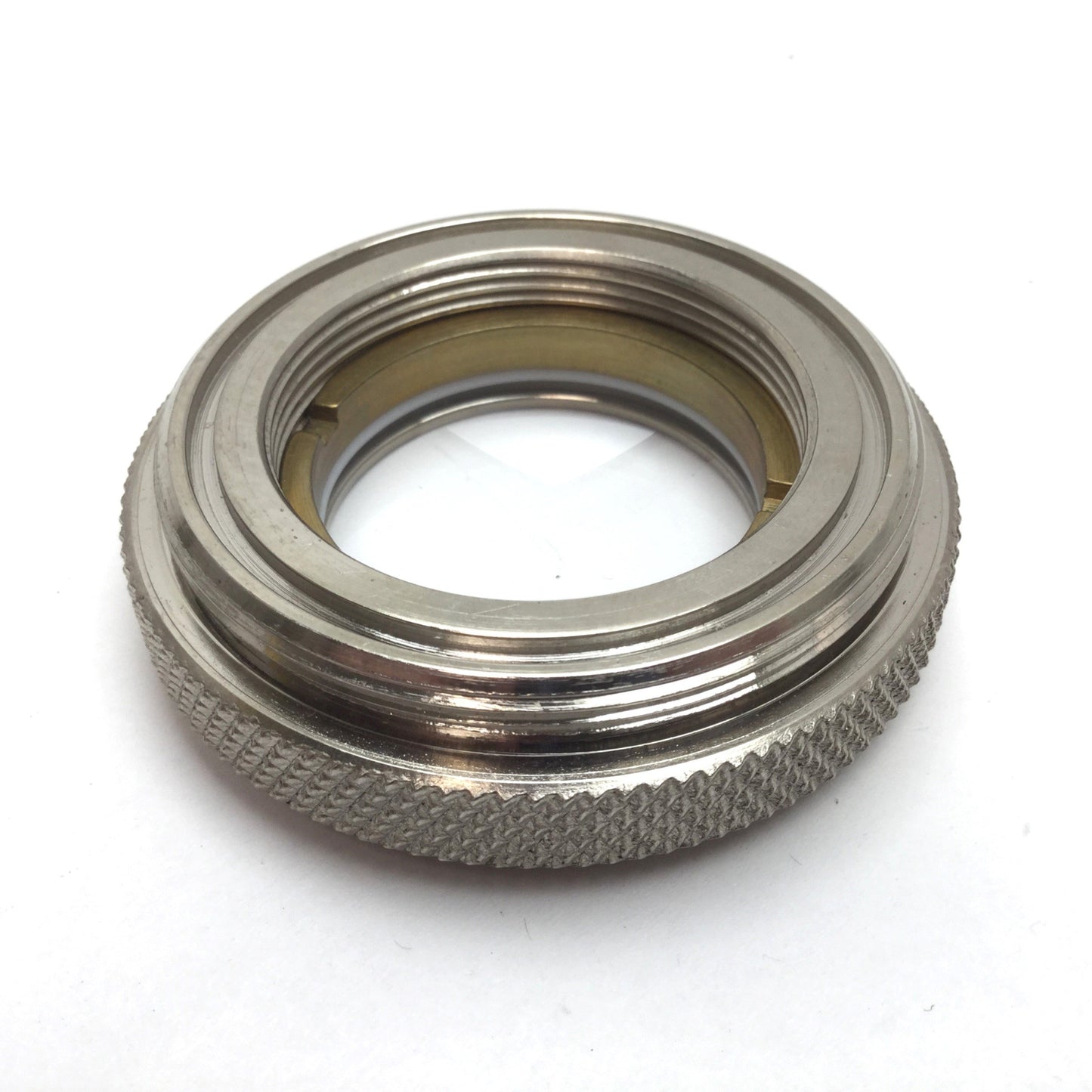 Used Plano-Convex Converging Laser Lens Diameter: 38mm, Housing Thread: 2-1/4-19