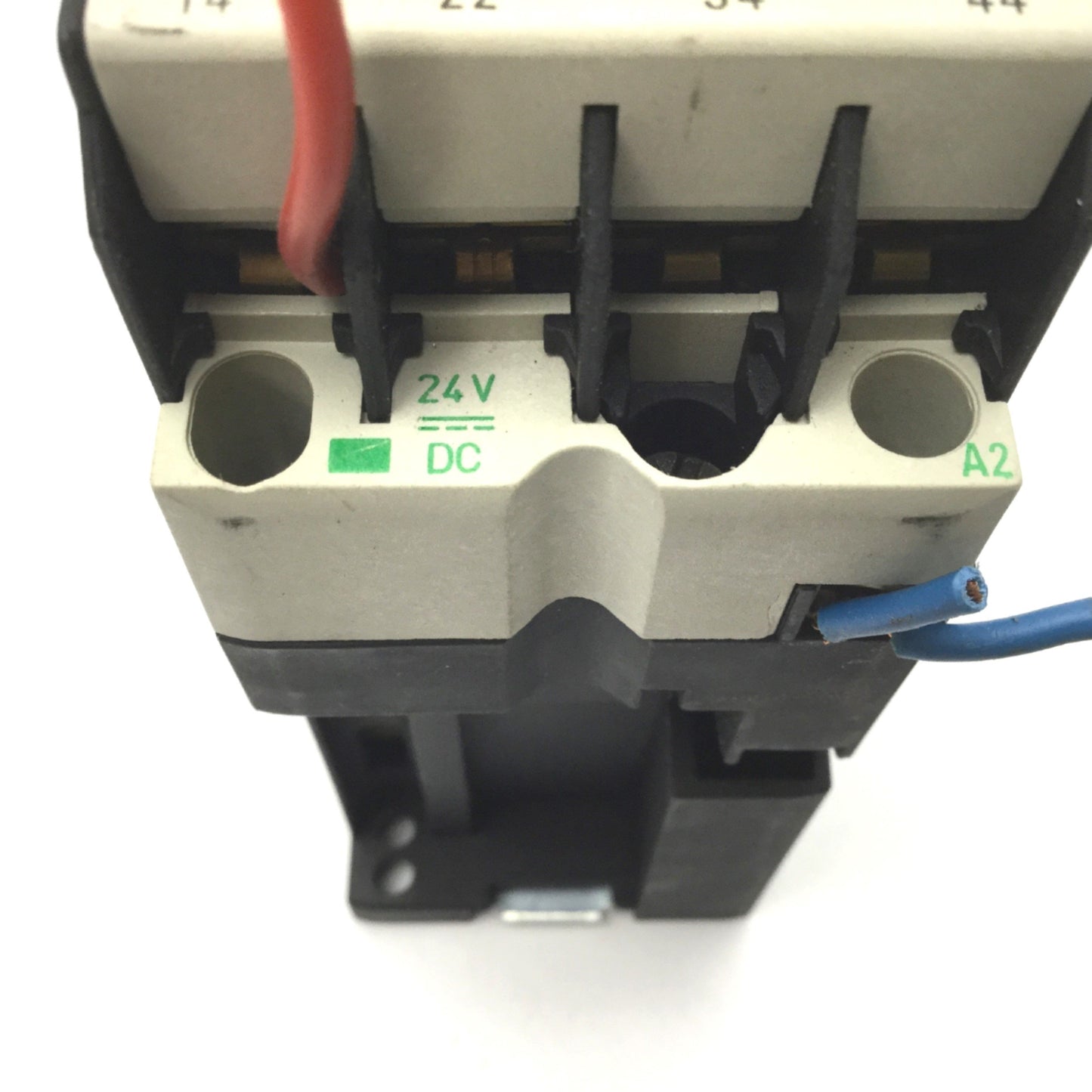 Used Schiele HL 4KDC/31 4-Pole Contactor W/Hi-22u 4-Pole Auxiliary Contact 24VDC Coil