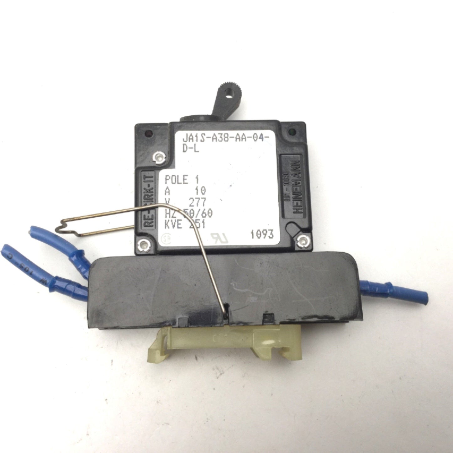 Used Lot Of 2 Heinemann JA1S-A38-AA-04-D-L Circuit Breakers 10A 277VAC 50/60Hz