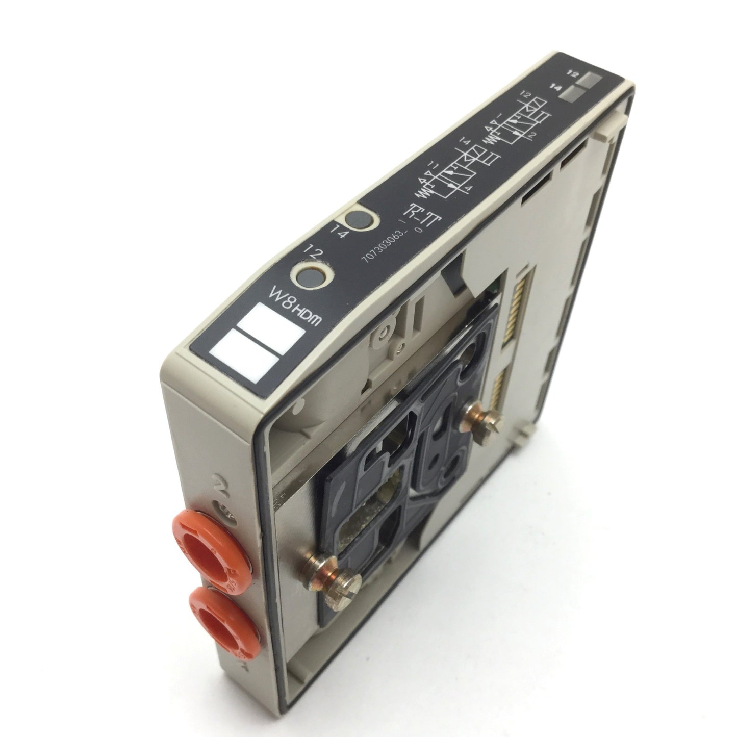 Used Metal Work 707303063 HDM Solenoid Valve, 2x 2-Position 3-Port, 24VDC, 8mm Tube