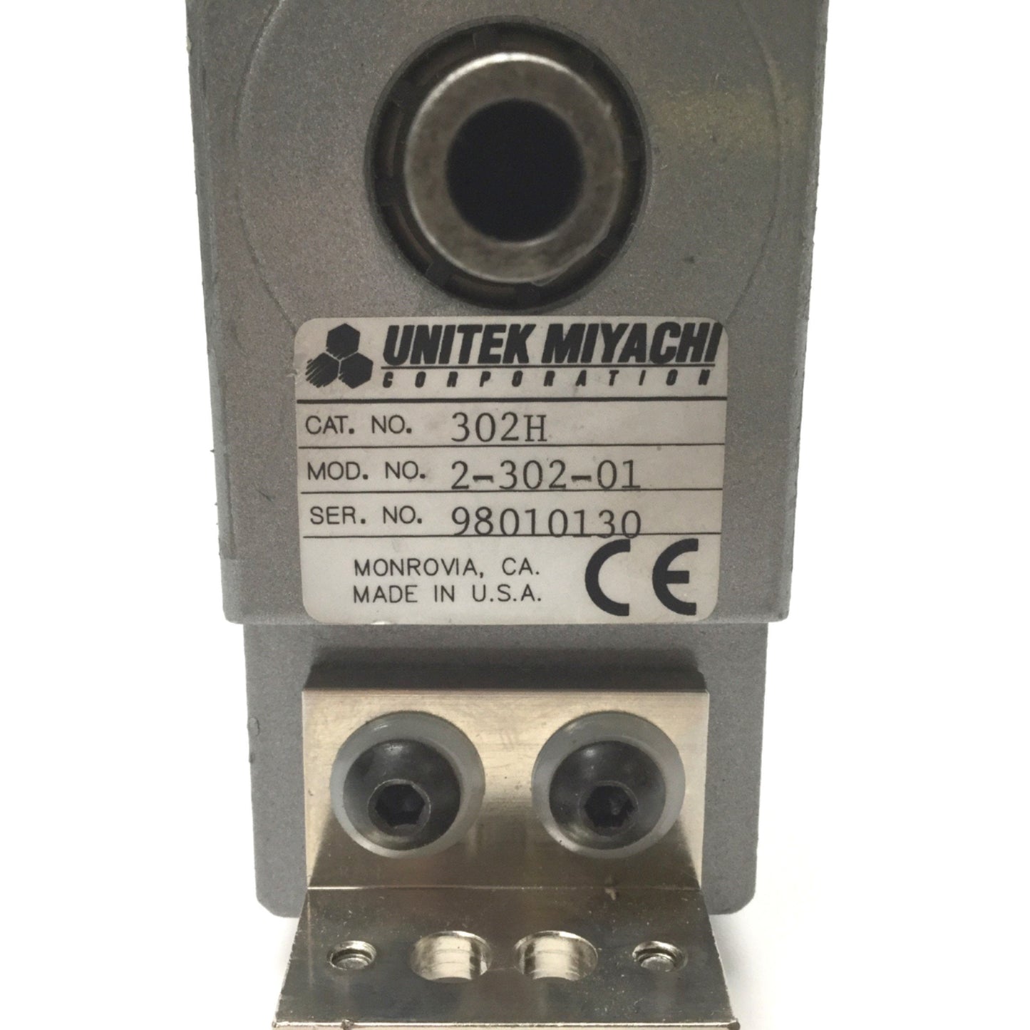 Used UNITEK MIYACHI Model 301 Electronic Weld Head Stroke: 1" Force: 50lbs 115/230VAC