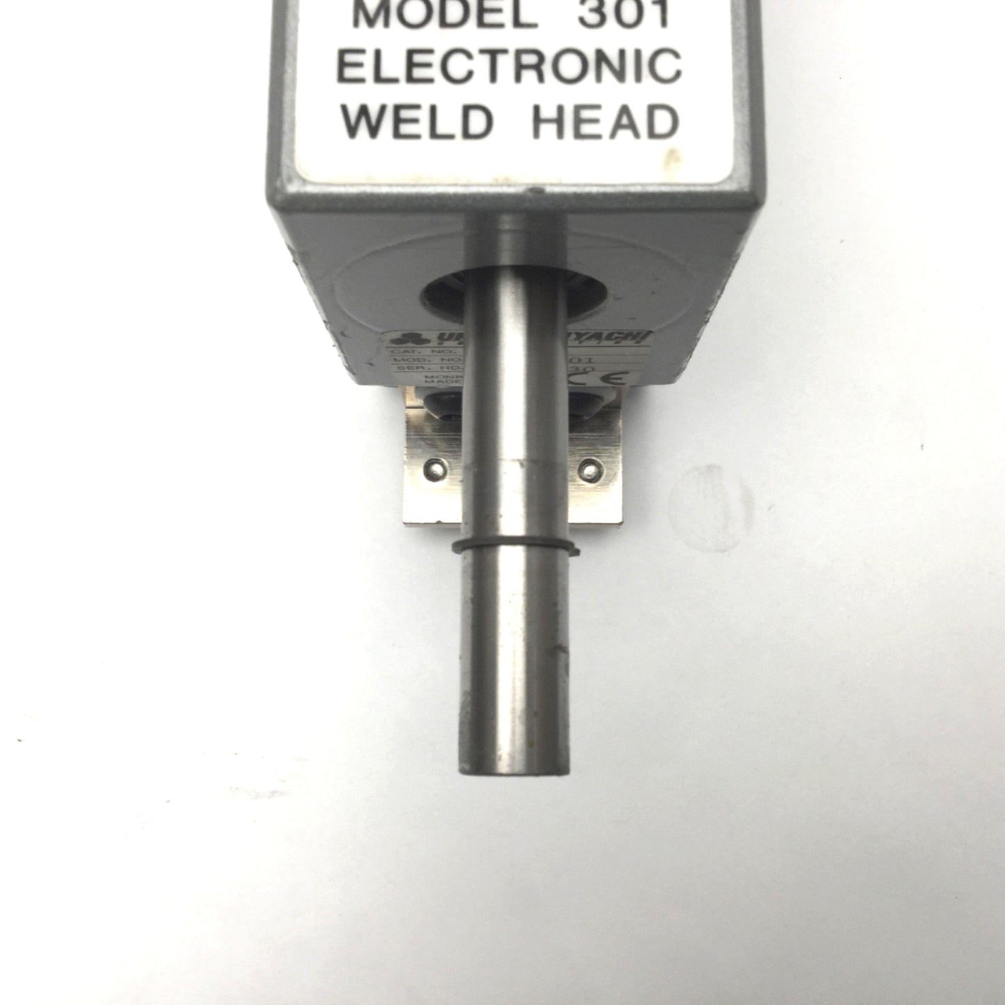 Used UNITEK MIYACHI Model 301 Electronic Weld Head Stroke: 1" Force: 50lbs 115/230VAC