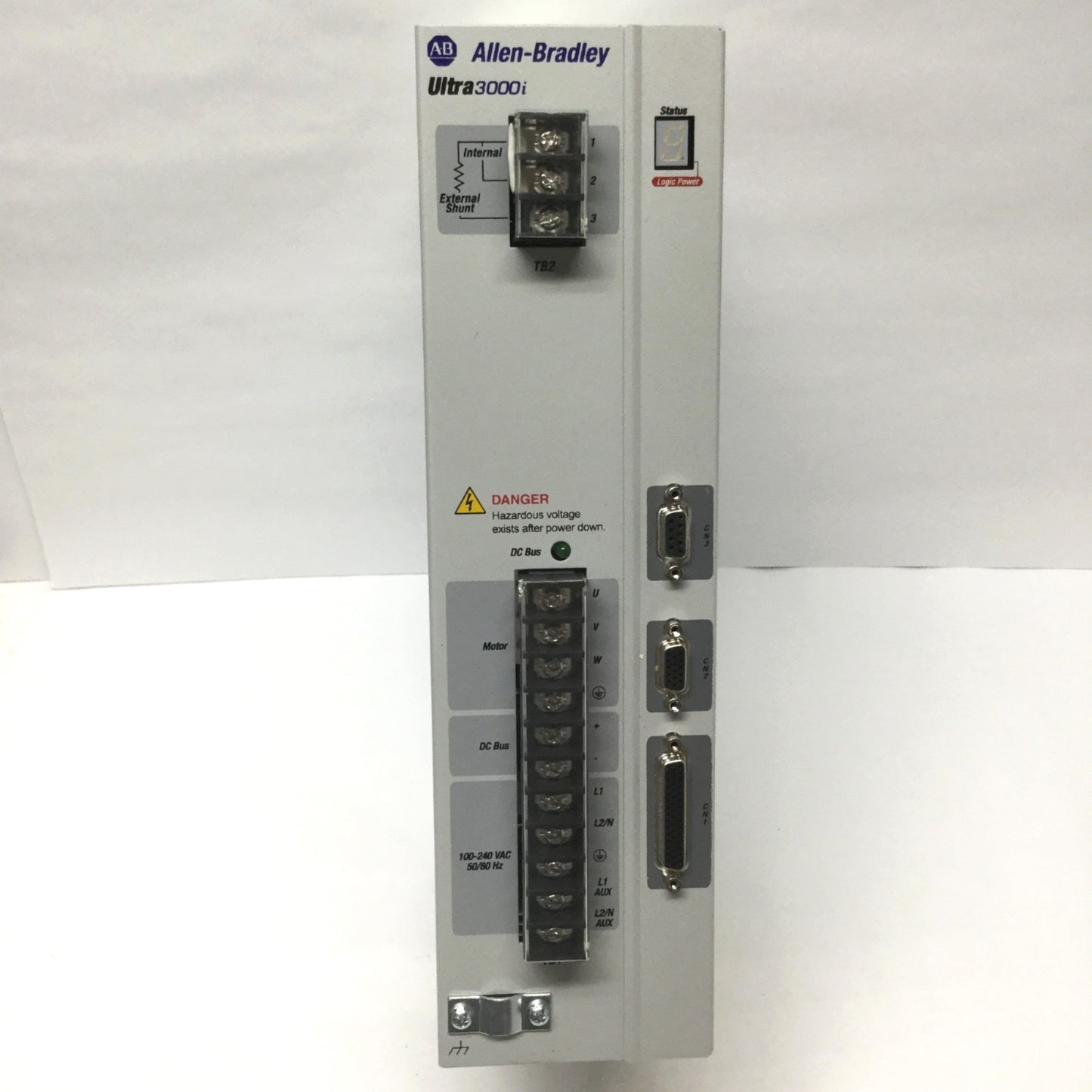 Used Allen Bradley 2098-DSD-030X Ultra3000i Indexing Servo Drive 15A, 120/240VAC 1PH