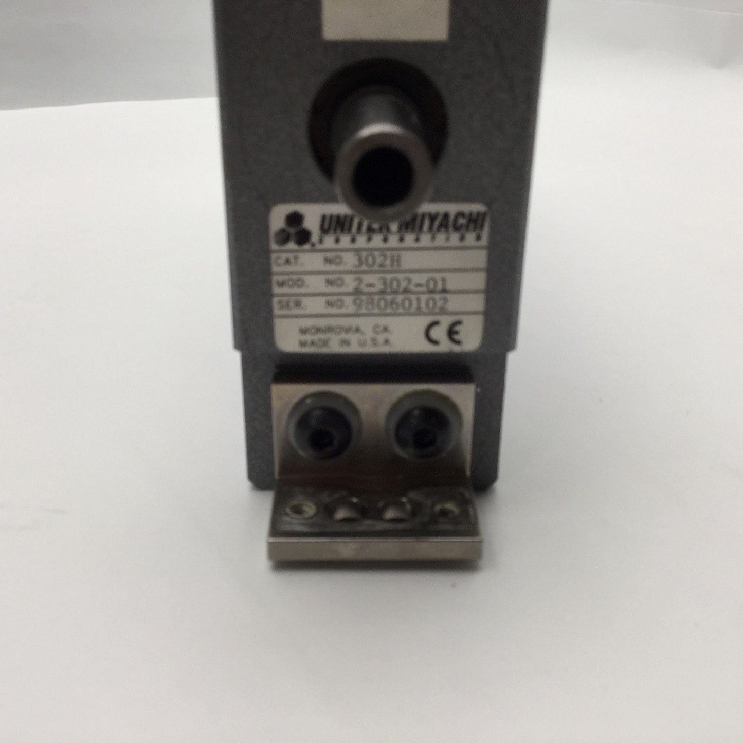 Used UNITEK MIYACHI Model 301 Electronic Weld Head Stroke 1", Force 50lbs, 115/230VAC