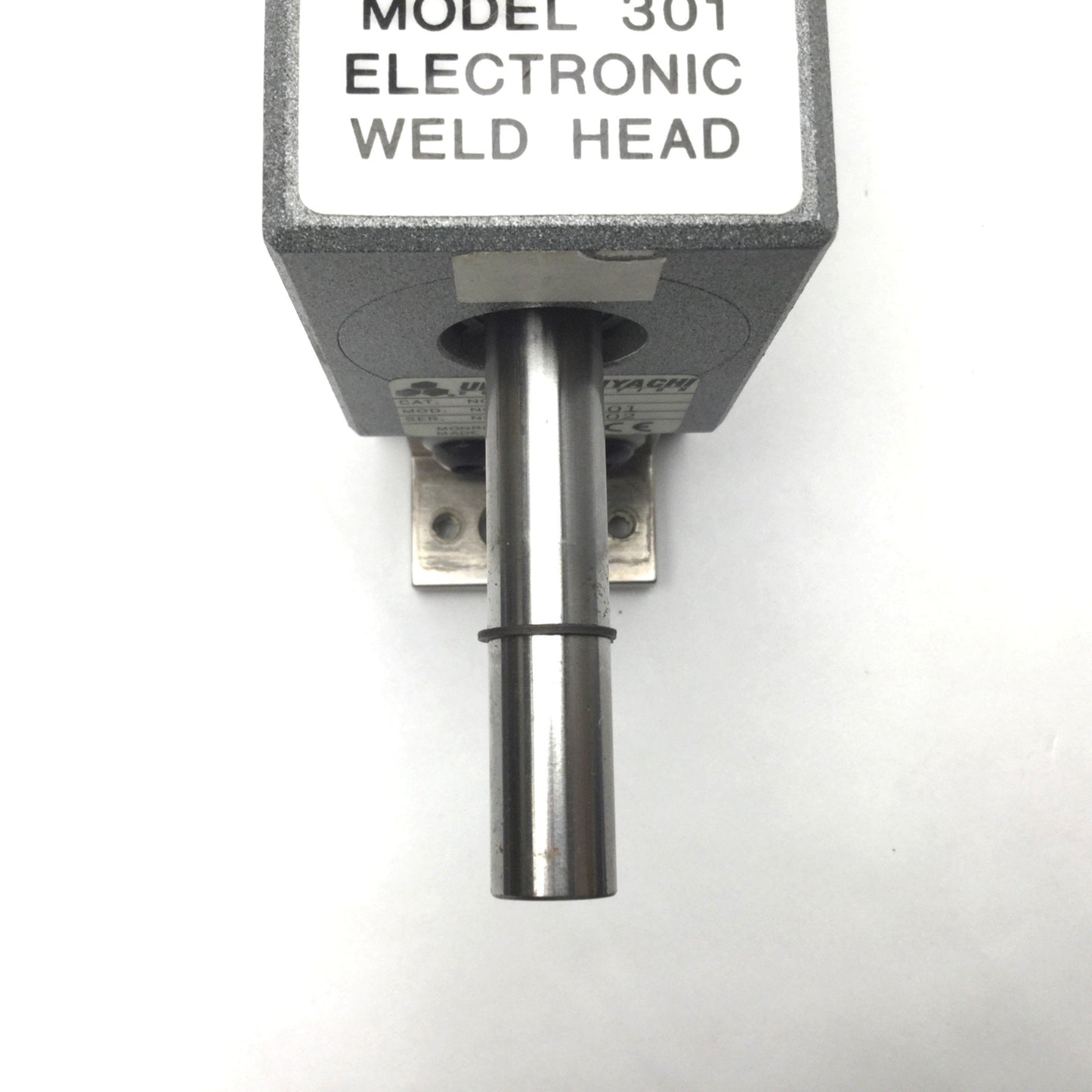 Used UNITEK MIYACHI Model 301 Electronic Weld Head Stroke 1", Force 50lbs, 115/230VAC