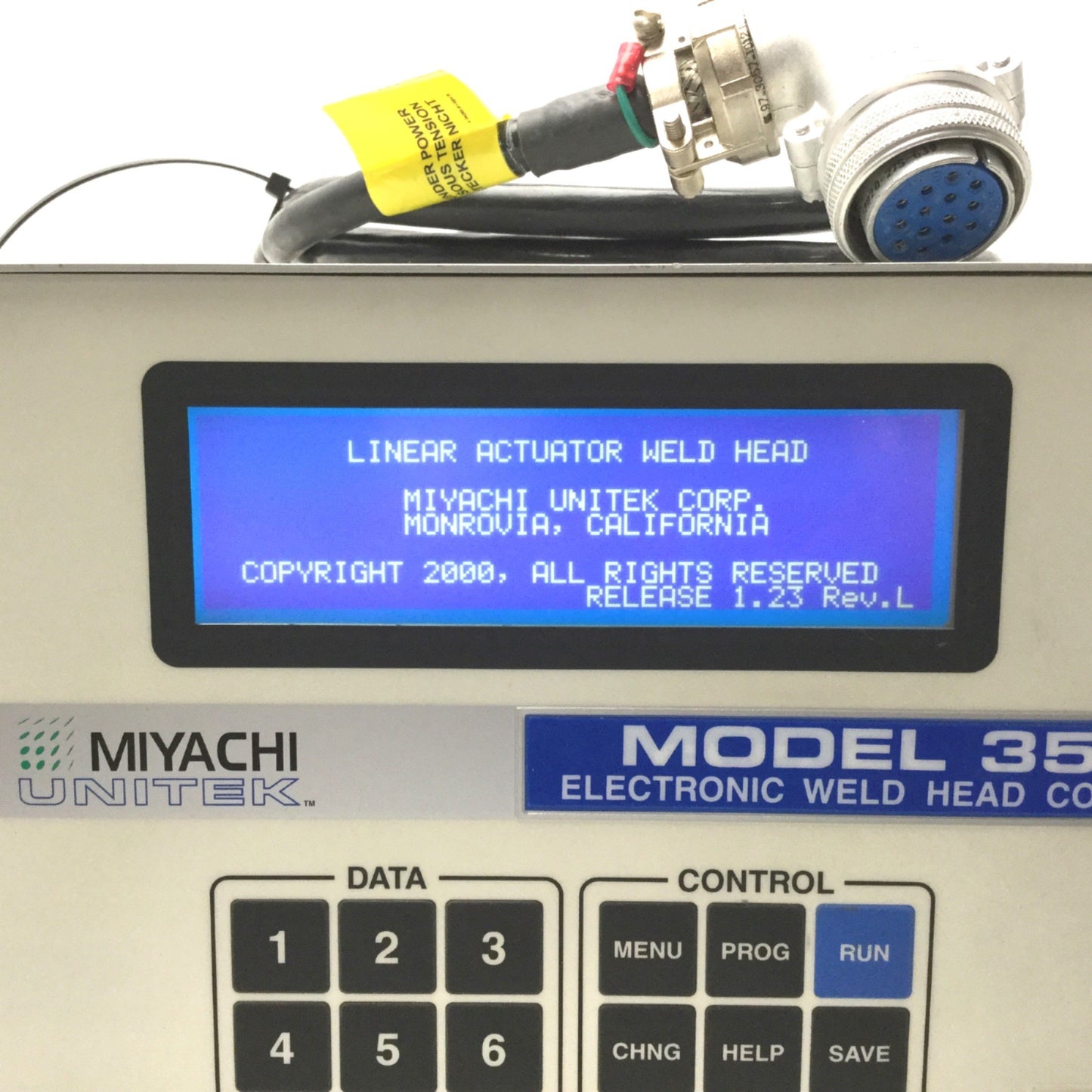 Used UNITEK MIYACHI Model 350 Electronic Weld Head Controller, 115VAC 50/60Hz, 8A