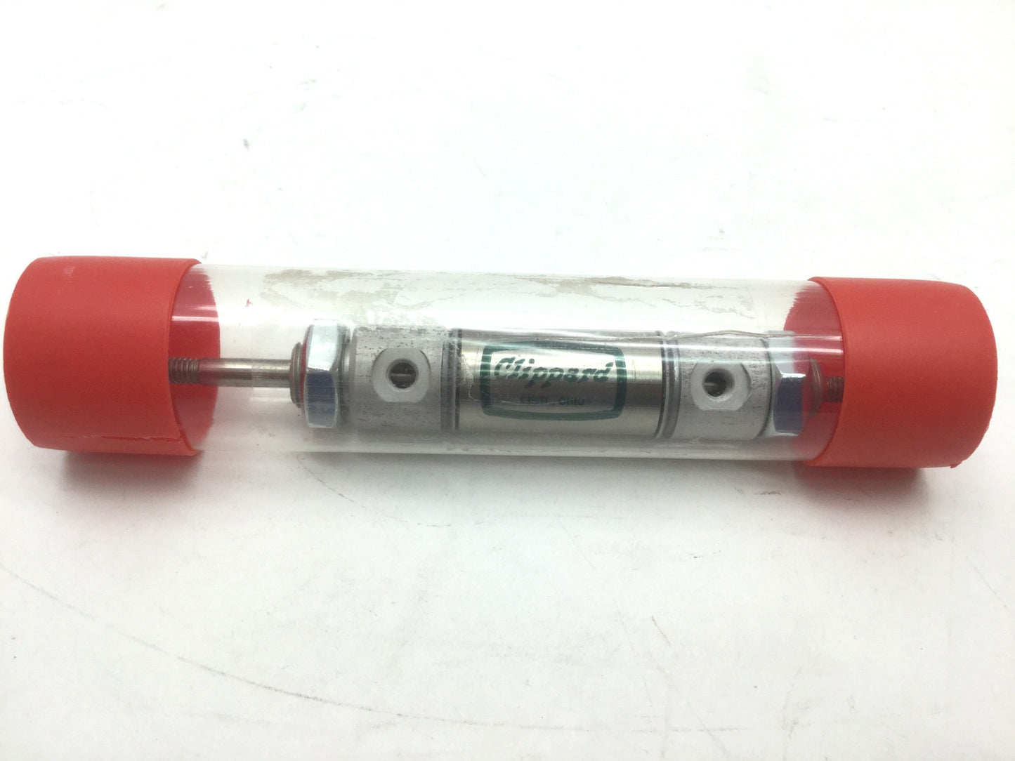 New – Open box 2X Clippard SDD-10-1/2 V Double Acting Double End Cylinder Bore 5/8" Stroke 1/2"