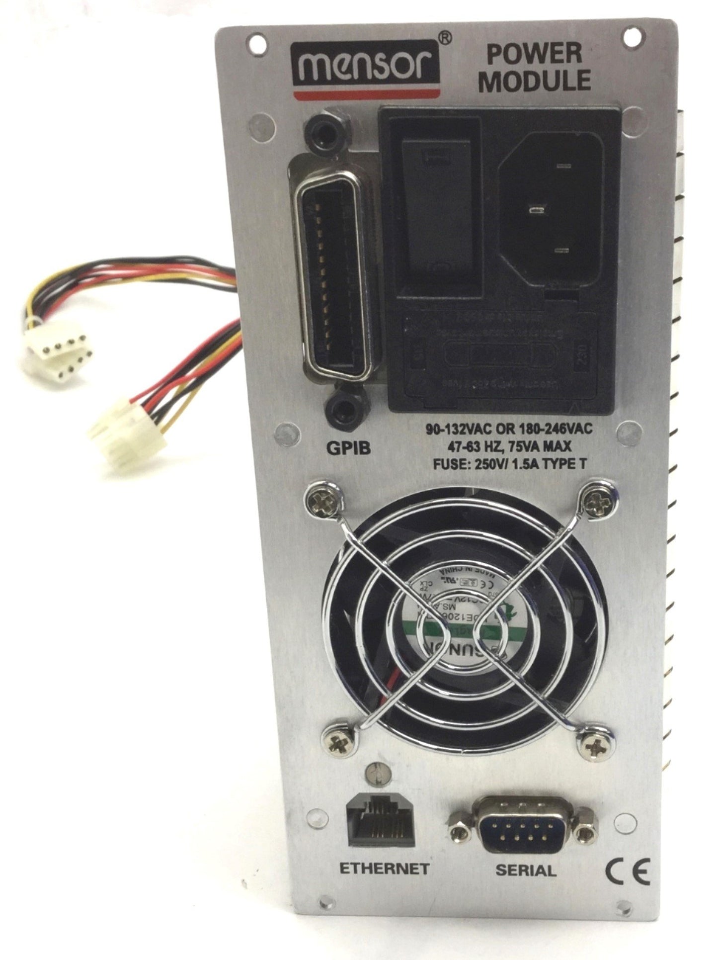 Used Mensor Power Module For Modular Precision Pressure Controller, Fuse: 250V/1.5A
