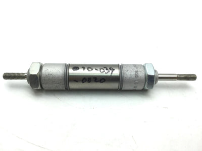 Used 4X Clippard SDD-10-1/2-V Double Acting Double End Cylinder Bore 5/8" Stroke 1/2"