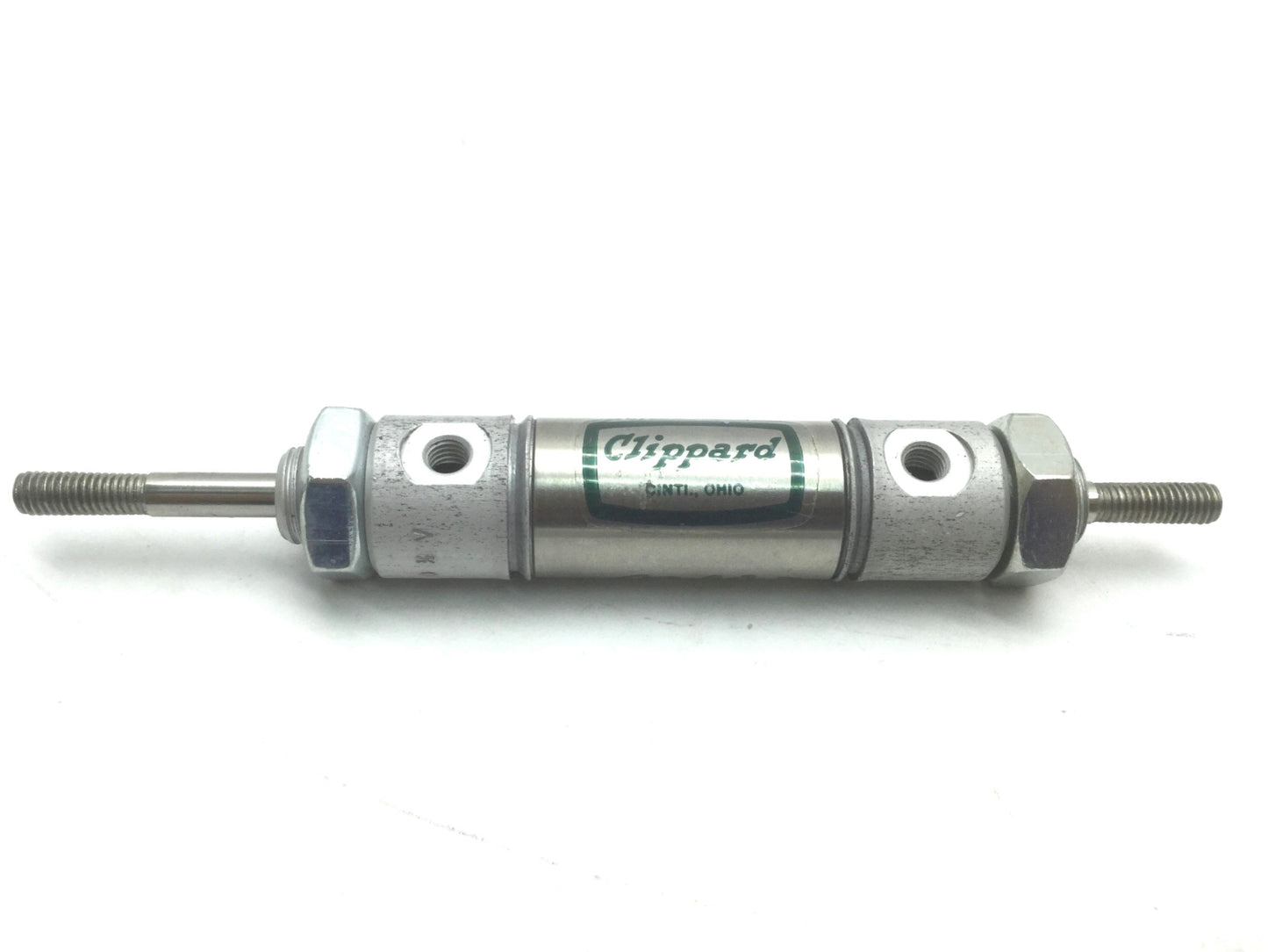 Used 4X Clippard SDD-10-1/2-V Double Acting Double End Cylinder Bore 5/8" Stroke 1/2"