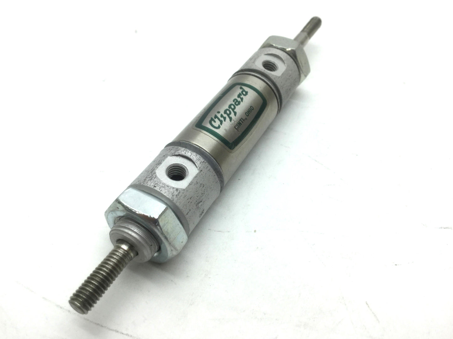 Used 4X Clippard SDD-10-1/2-V Double Acting Double End Cylinder Bore 5/8" Stroke 1/2"
