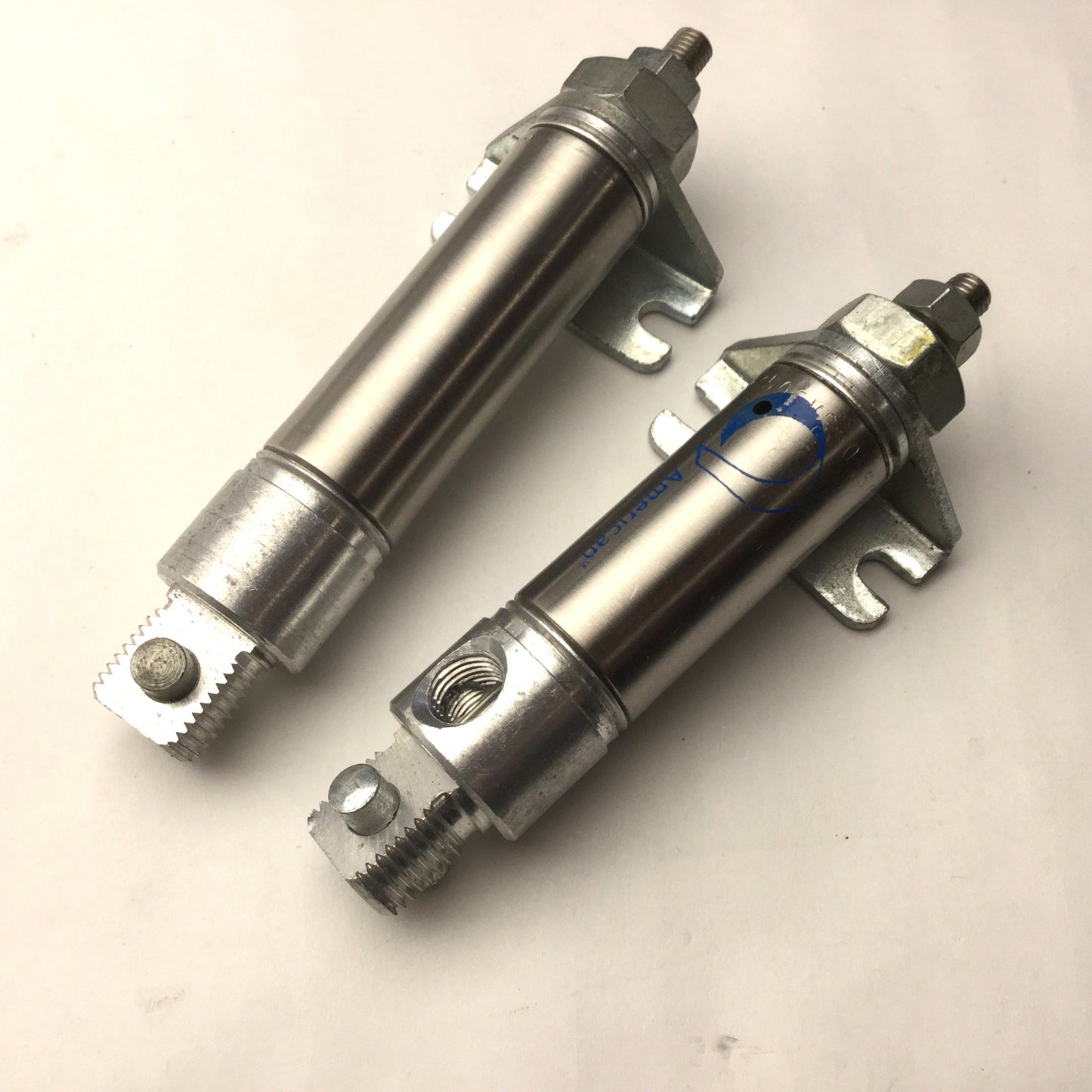 Used Lot of 2 American Cylinders 750SVS-1.00 Pneumatic Cylinder, 1" Stroke, 3/4" Bore