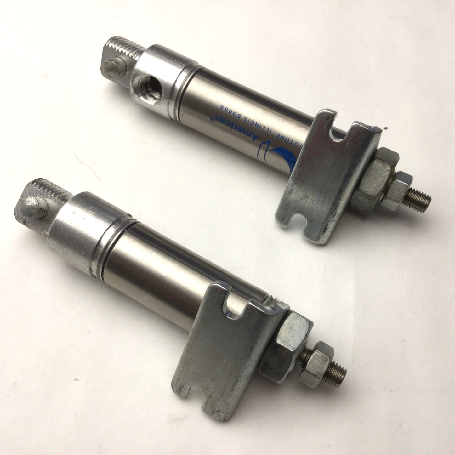Used Lot of 2 American Cylinders 750SVS-1.00 Pneumatic Cylinder, 1" Stroke, 3/4" Bore