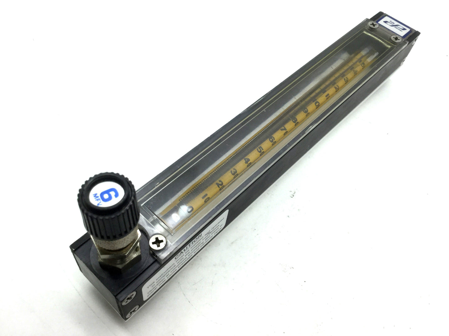 Used Cole-Parmer 03227-30 Masterflex Variable Area Flowmeter With Valve 150mm Scale