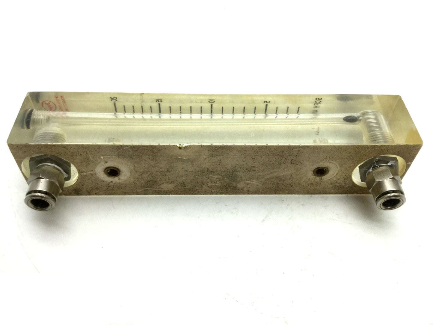 Used Dwyer VFB-51 Flow Meter 4" Scale 2-20 SCFH Air