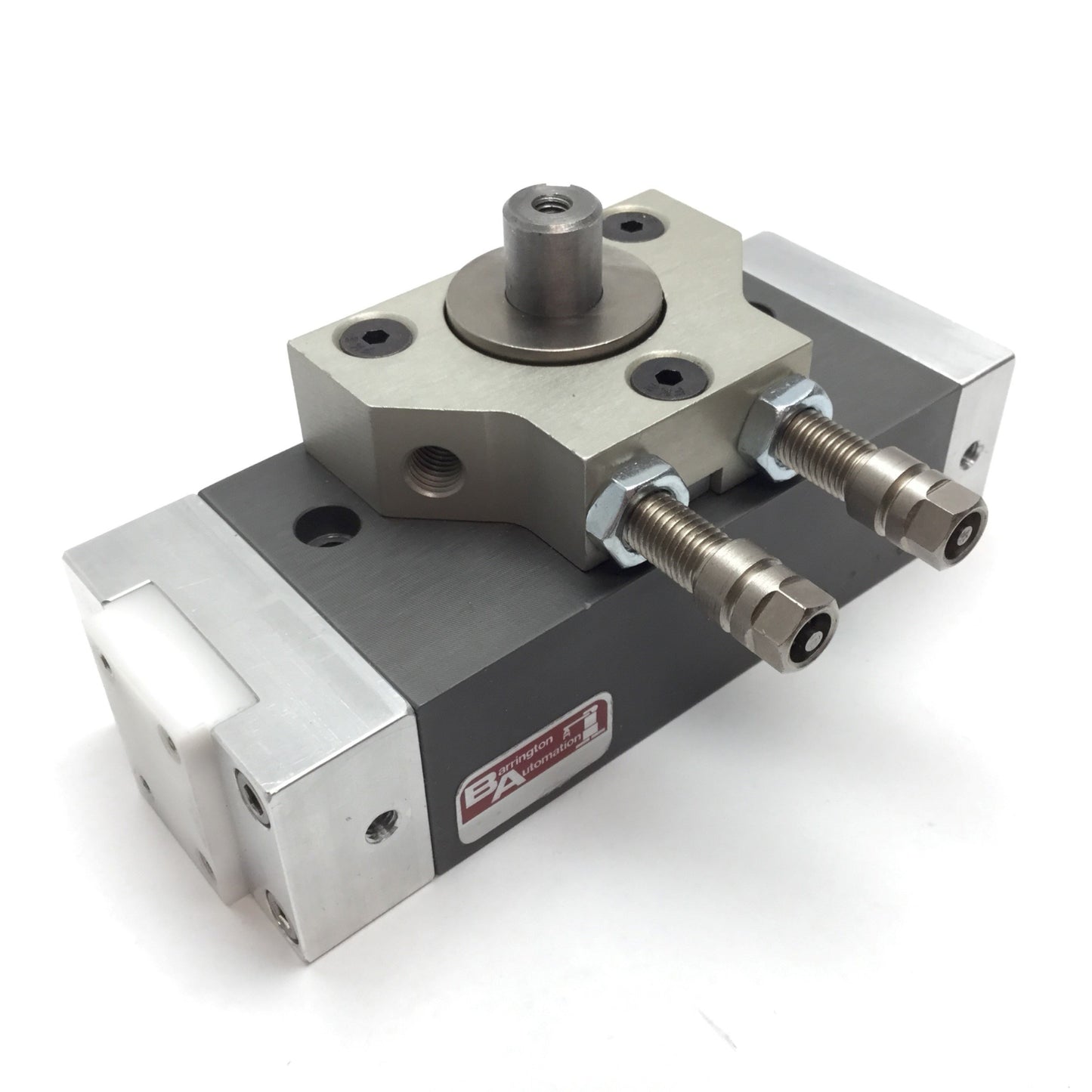 Used Barrington Automation RD-2 Rotary Drive Actuator, Range: 0-180°, Bore: 0.75"