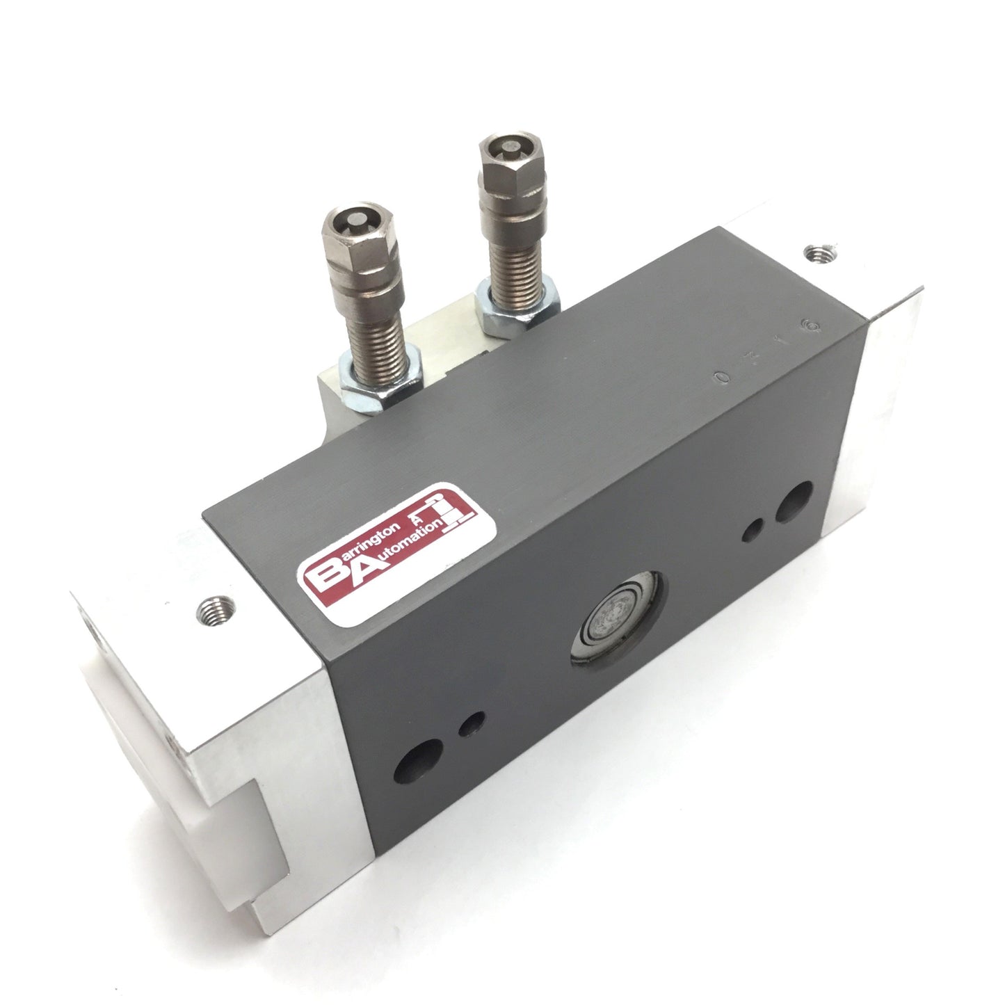 Used Barrington Automation RD-2 Rotary Drive Actuator, Range: 0-180°, Bore: 0.75"