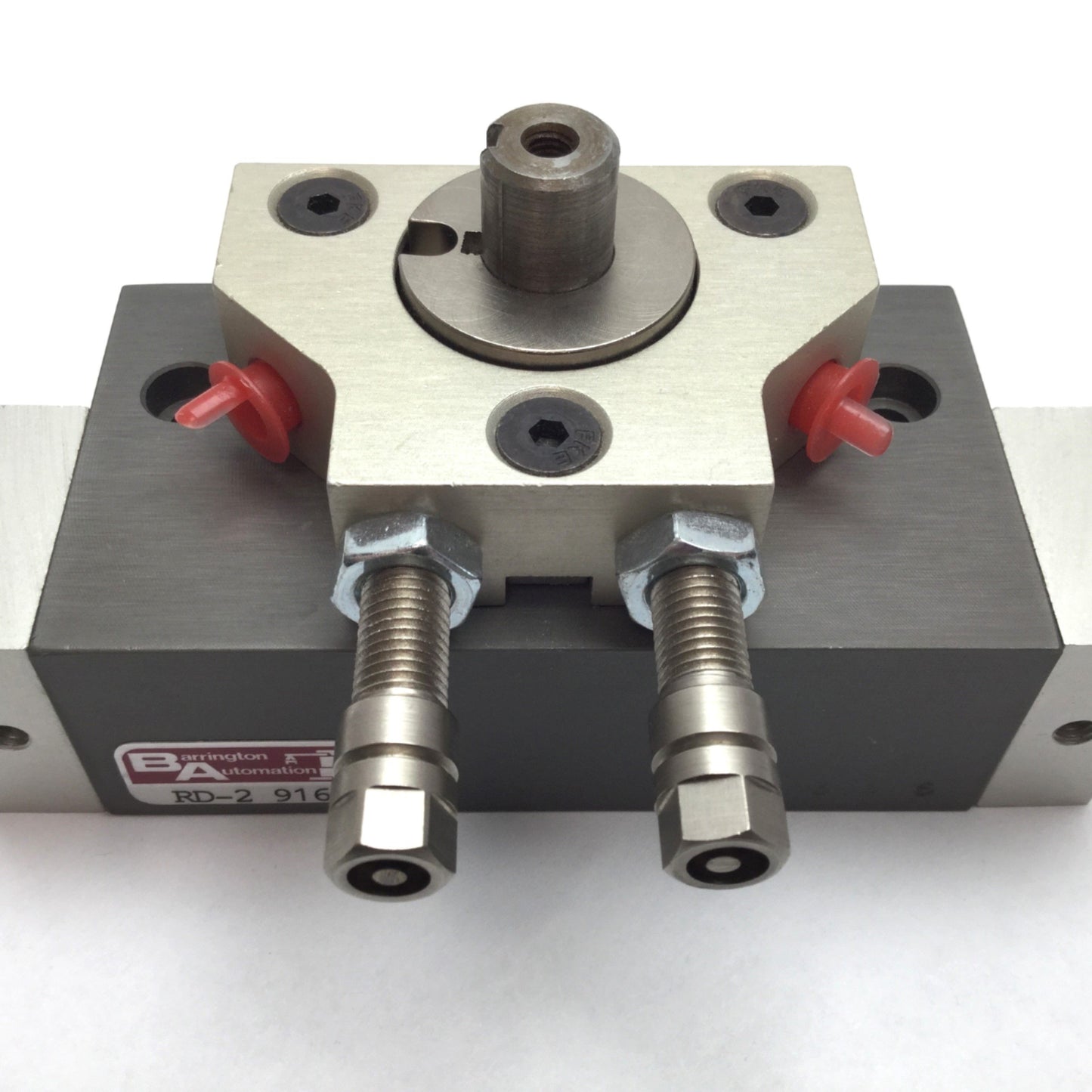 Used Barrington Automation RD-2 916 Rotary Drive Actuator, Range: 0-180°, Bore: 0.75"