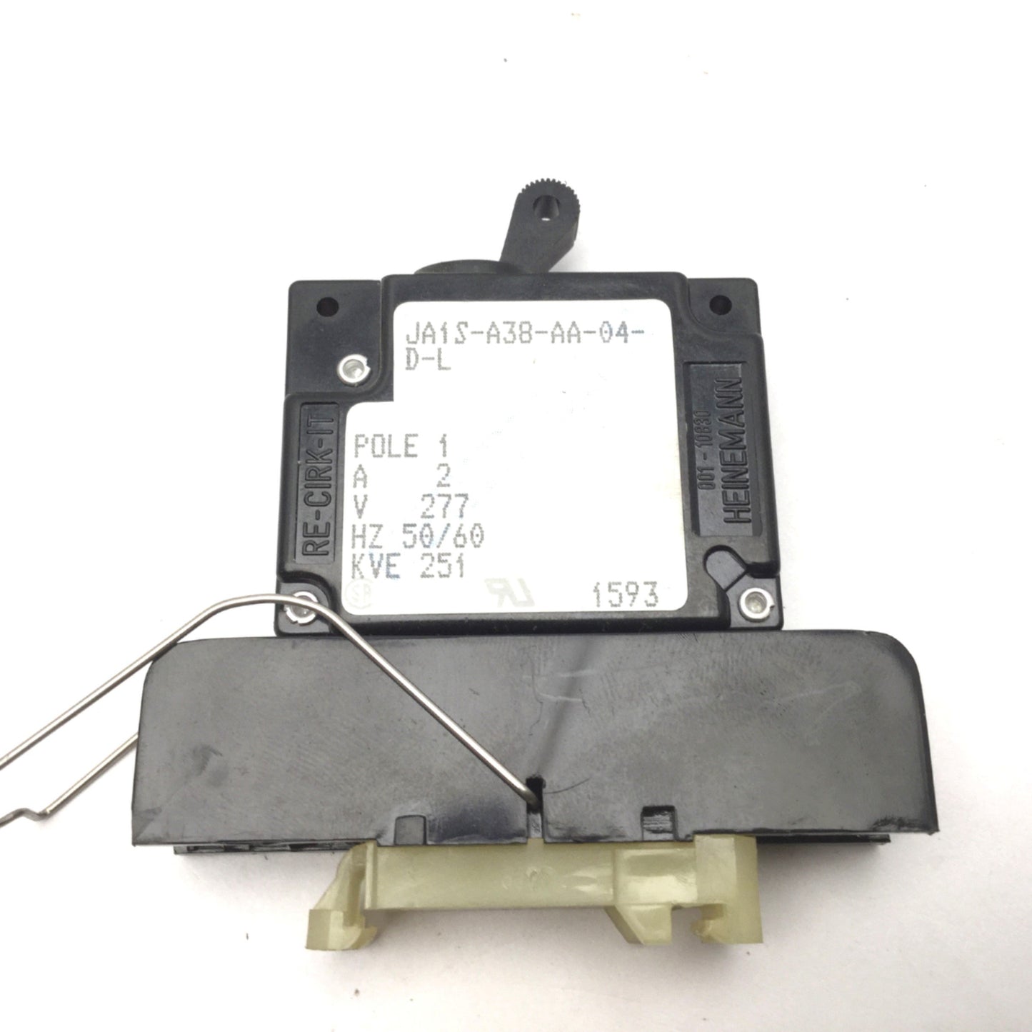 Used Lot Of 2 Heinemann JA1S-A38-AA-04-D-L Circuit Breakers 2A 277VAC 50/60Hz