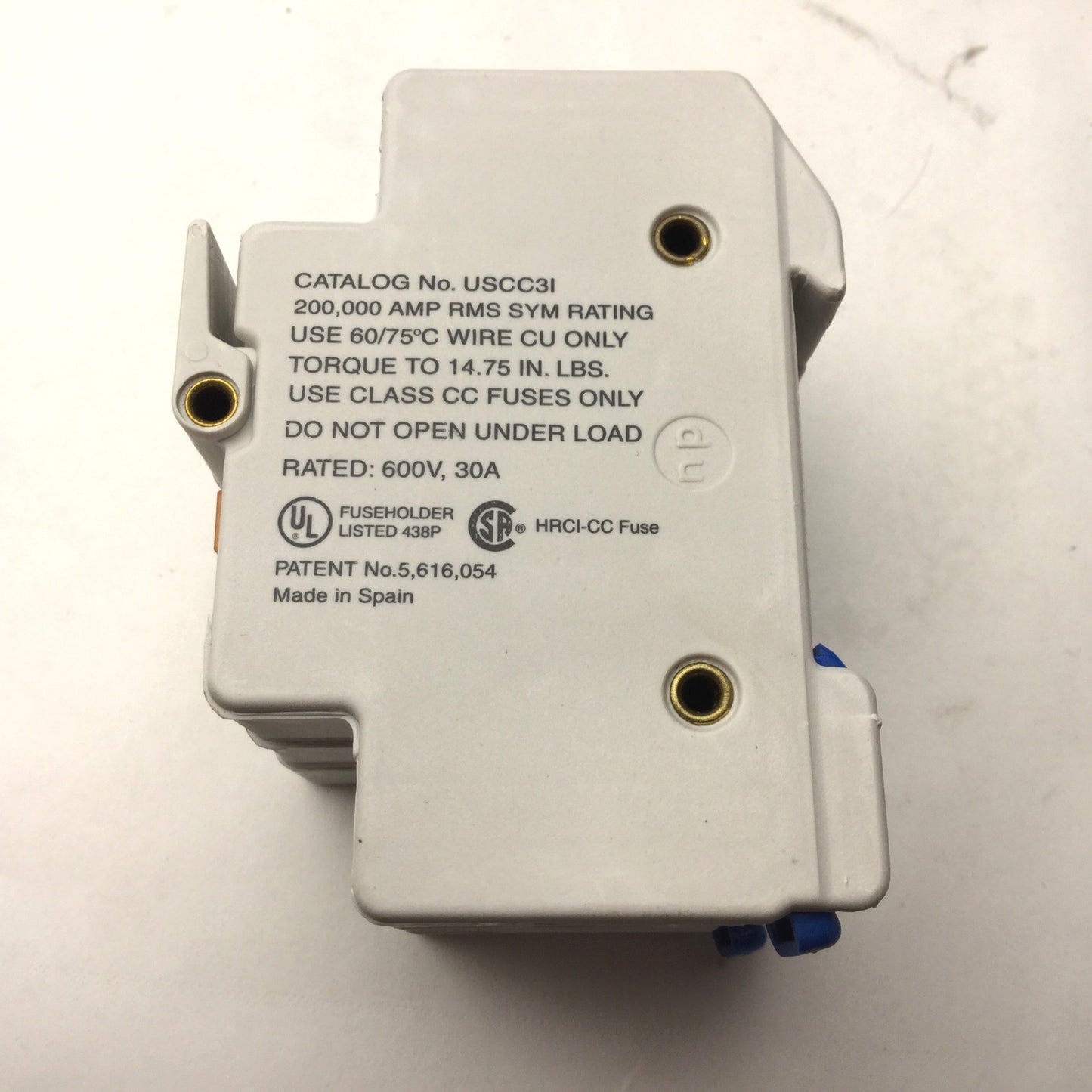 Used Gould Ultrasafe USCC31 Fuse Holder, Rated: 600V, 30A