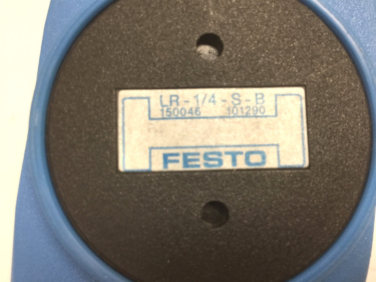 Used Festo LR-1/4-S-B-NPT Regulator 0 to 225PSI, 0 to 16 bar Ports: 1/4 NPT