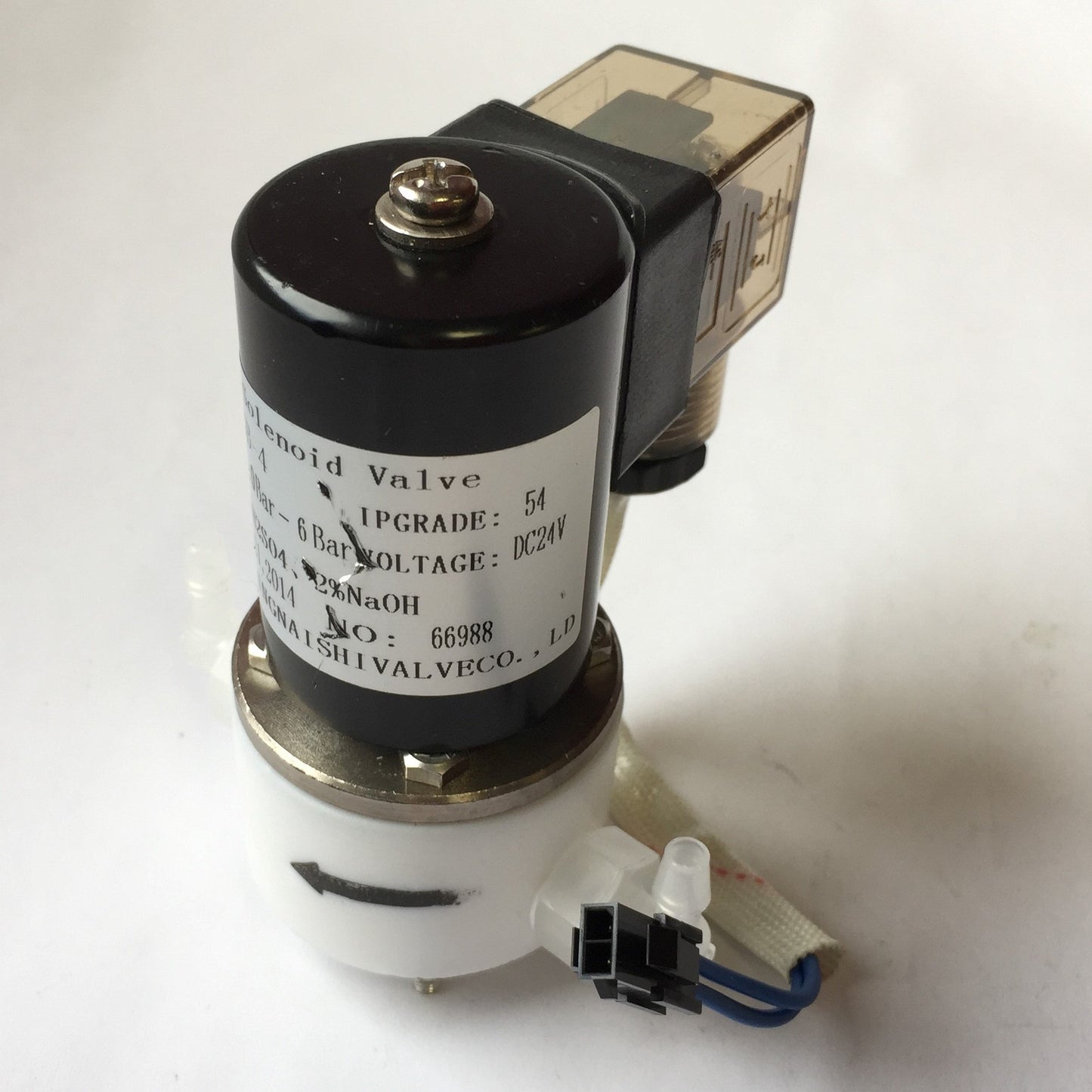 New – Open box Chongqing Naishi Valve Co HSB-4 Solenoid Valve, Pressure 0-6Bar, Voltage: 24VDC