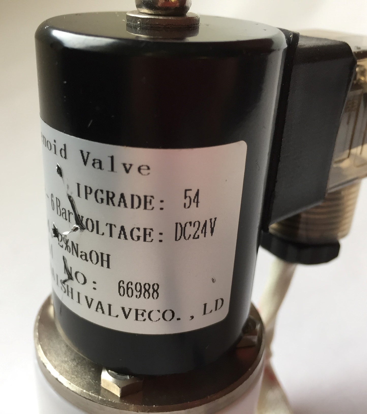 New – Open box Chongqing Naishi Valve Co HSB-4 Solenoid Valve, Pressure 0-6Bar, Voltage: 24VDC