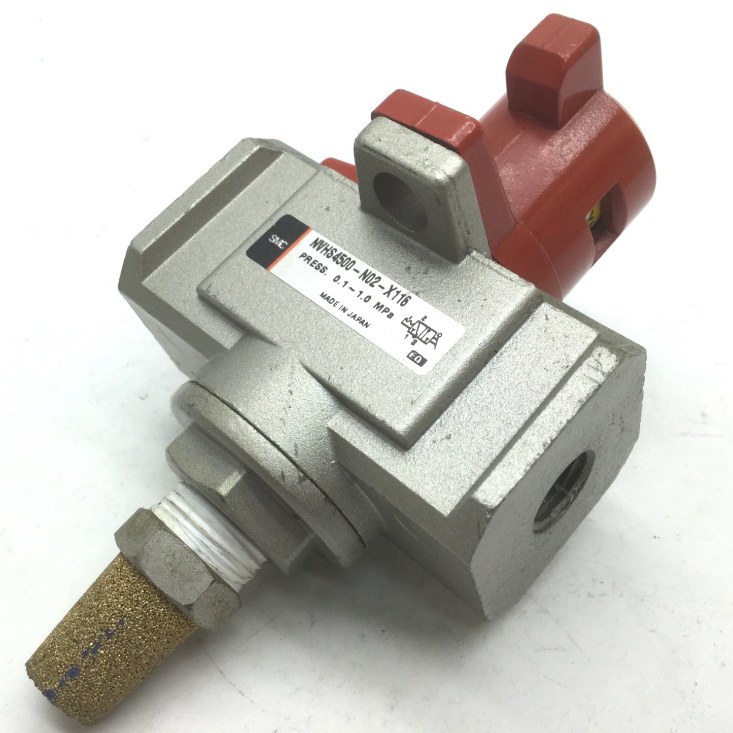 Used SMC NVHS4500-N02-X116 Shut Off Lock Out Valve 1/4" NPT