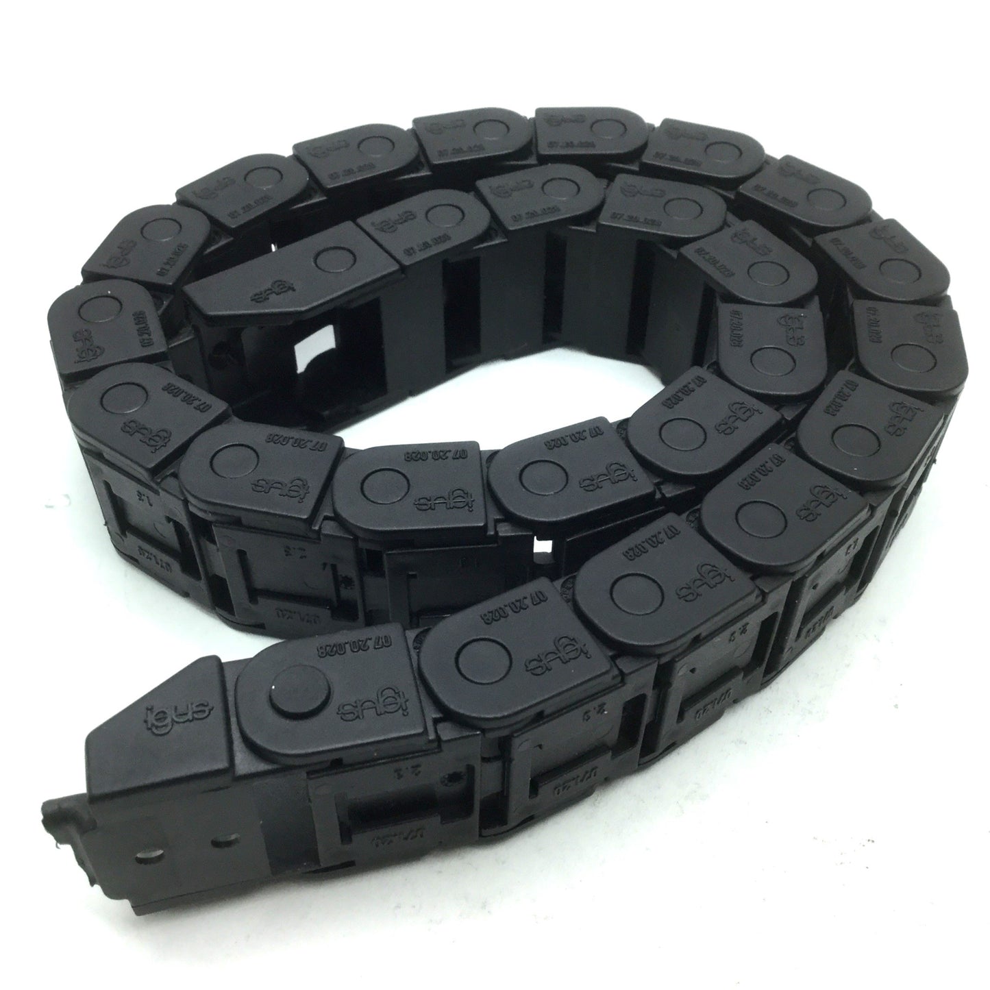 Used Igus 07-20-028 Energy E-Chain Cable Carrier, W: 1", L: 20"
