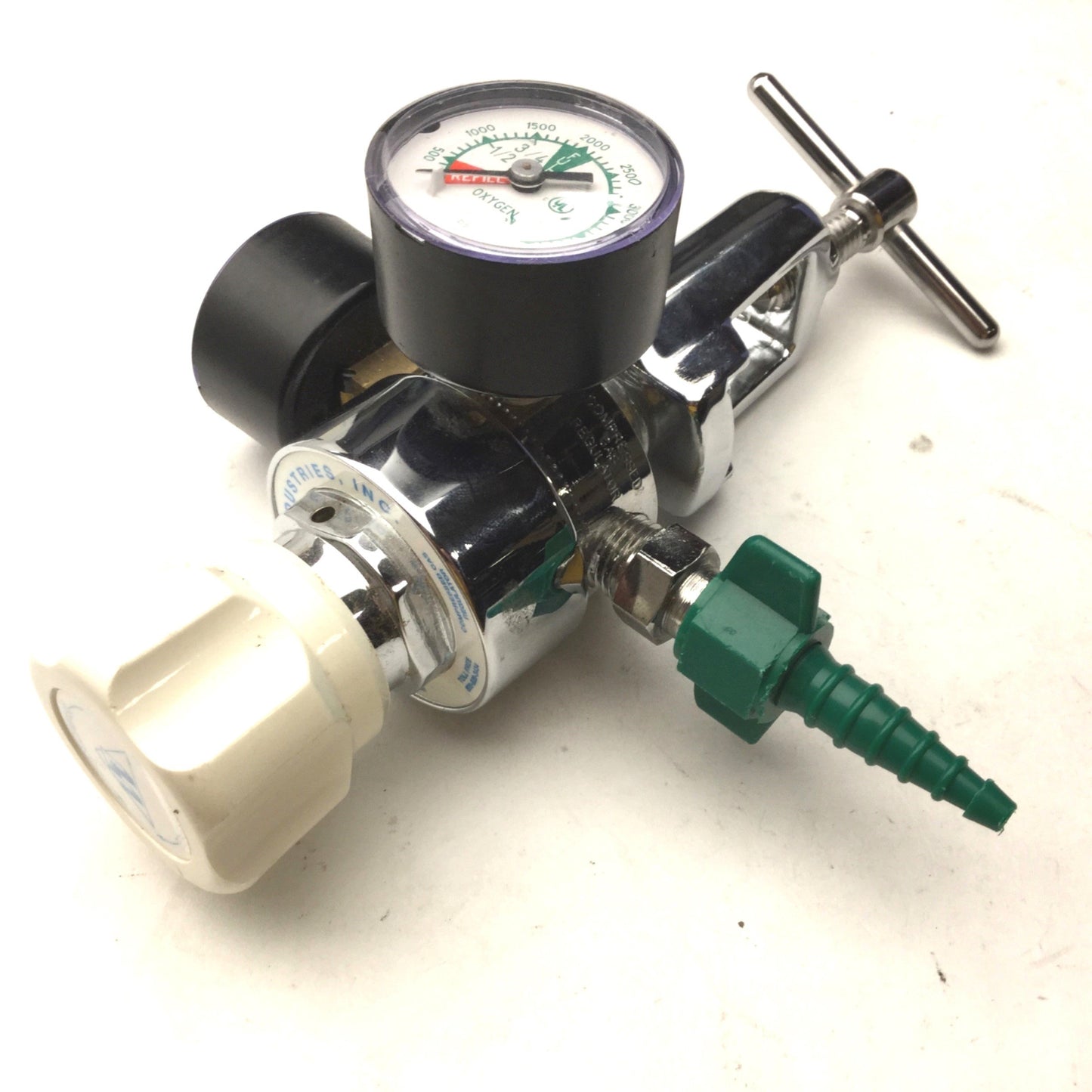 Used Littell Industries AAA9805-0008 Medical Compressed Gas Regulator, O2, CGA-870