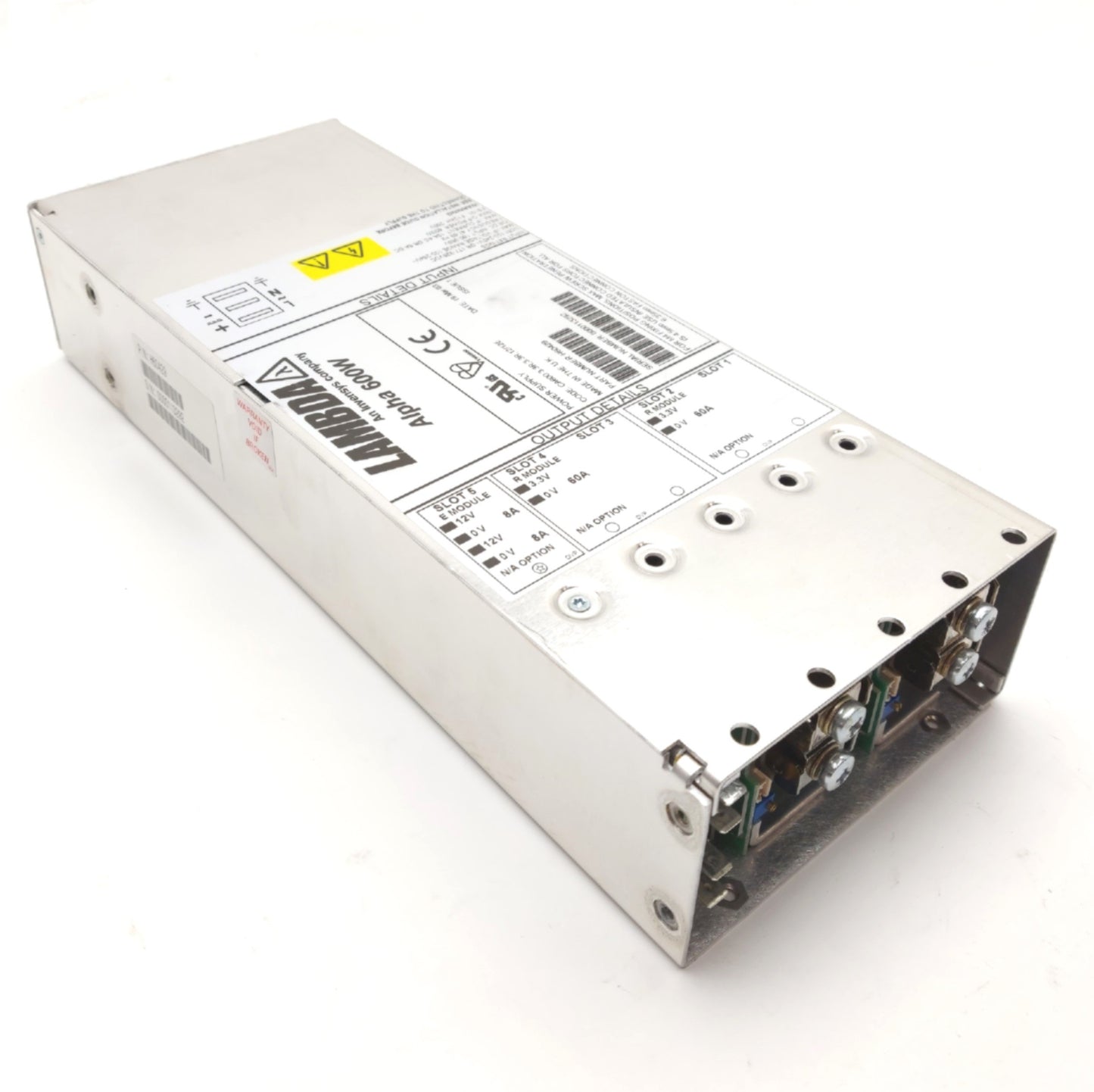 Used LAMBDA H60429 DC Power Supply Out 2x 3.8V 52A 2x 15V In 100-230VAC 177-326VDC