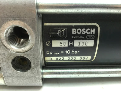 Used Bosch 0 822 222 004 Pneumatic Cylinder Travel: 100mm, Bore: 50mm