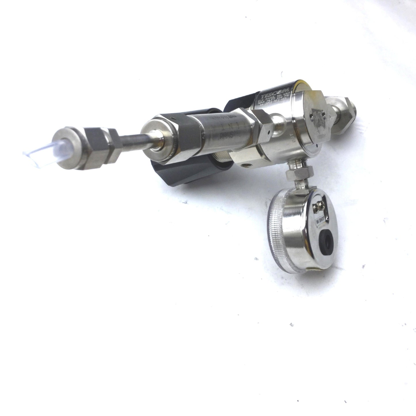 Used Tescom 44-2262-RE2-465 Hight Purity Regulator Flow Valve, In: 400PSI Out: 100PSI