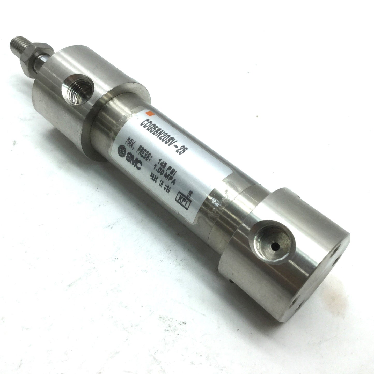 Used SMC CDG5BN20SV-25 Pneumatic Stainless Cylinders, 20mm Bore, 25mm Stroke