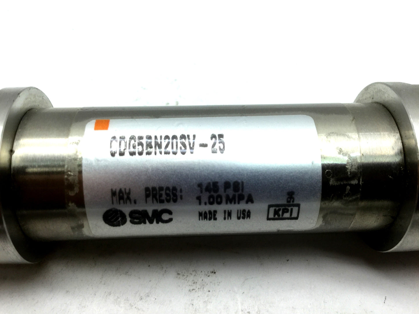 Used SMC CDG5BN20SV-25 Pneumatic Stainless Cylinders, 20mm Bore, 25mm Stroke