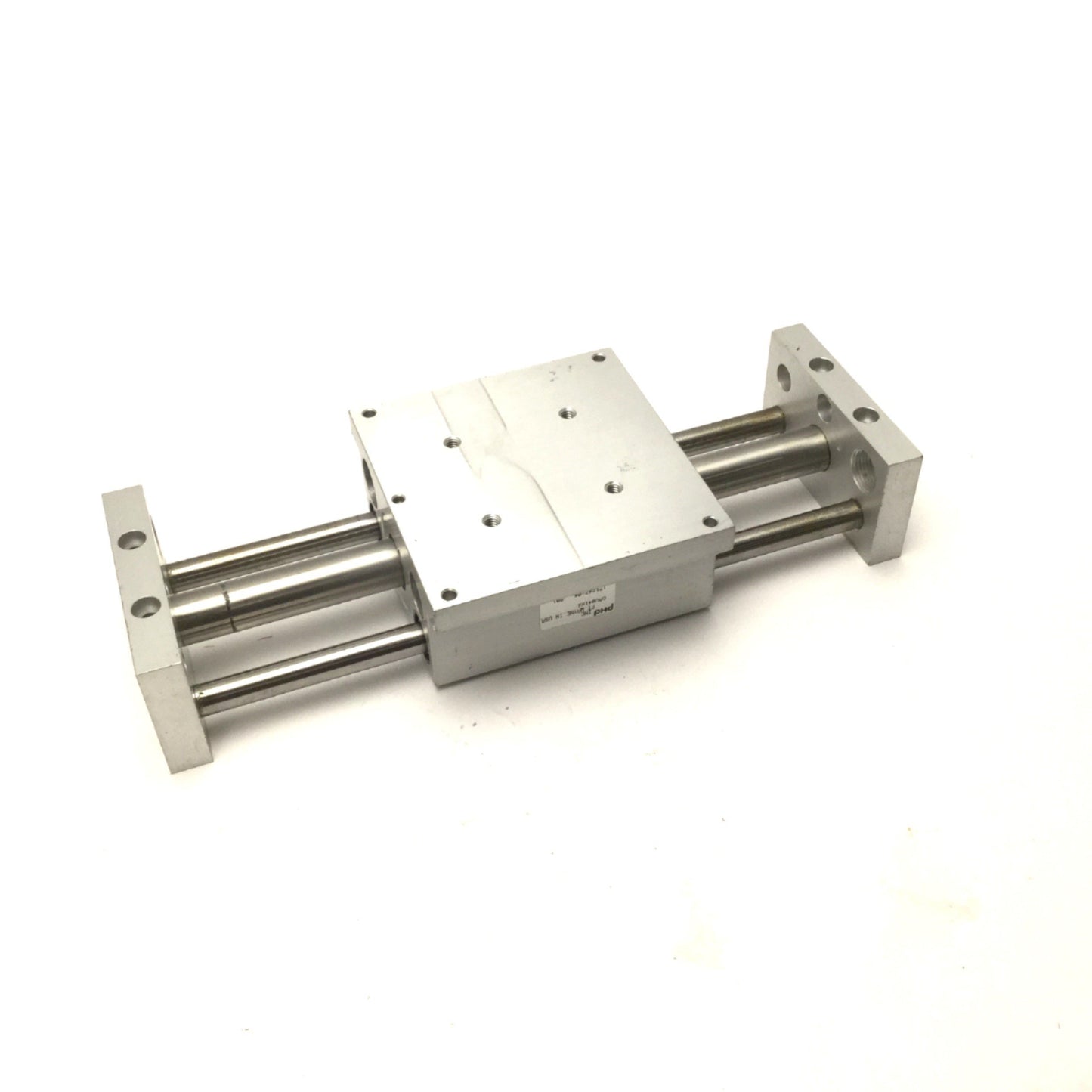 Used PHD CAU041X6 Pneumatic Magnetic Cylinder Linear Slide Table 3/4" Bore 6" Stroke