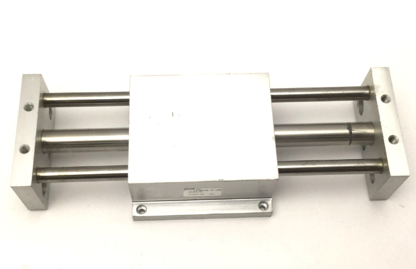 Used PHD CAU041X6 Pneumatic Magnetic Cylinder Linear Slide Table 3/4" Bore 6" Stroke
