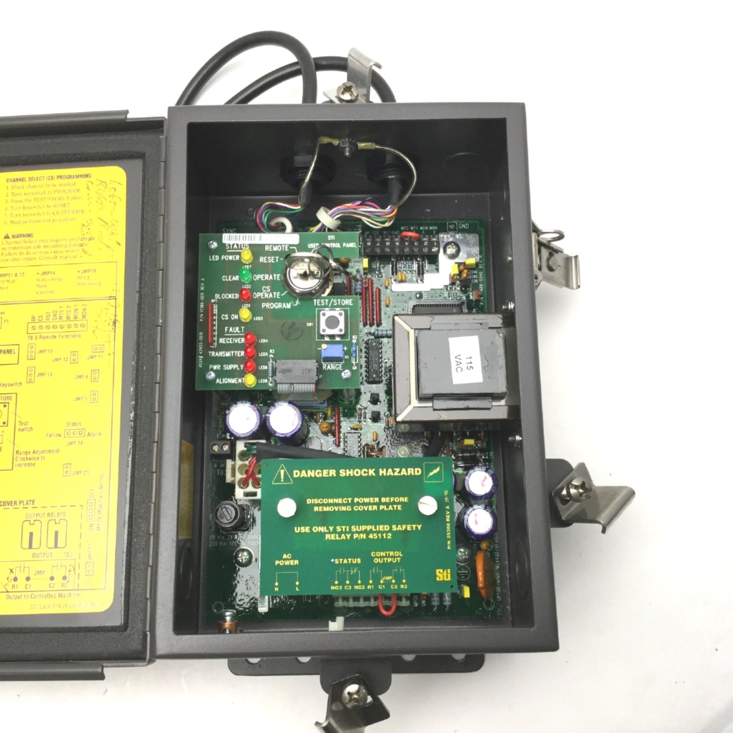 Used STI MiniSafe/FlexSafe 4300B-2 MINISAFE MS4332B2-AC1-15X Light Curtain Controller